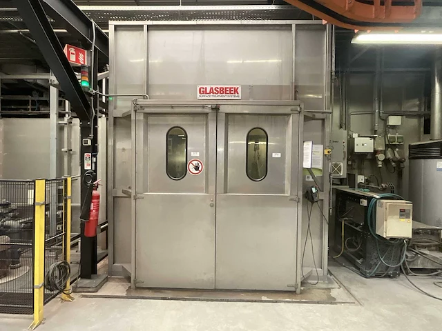 Glasbeek rvs verwarmde doorloop reinigings-ontvetterlijn - afbeelding 10 van  12