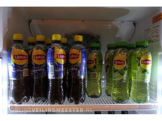 Glasdeur koelkast met inhoud metalfrio, vertical cooler, d 372 sc m4c - afbeelding 6 van  11