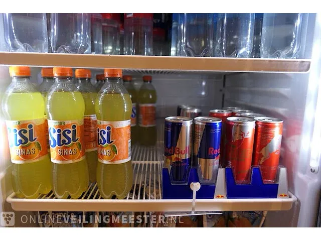 Glasdeur koelkast met inhoud metalfrio, vertical cooler, d 372 sc m4c - afbeelding 10 van  11