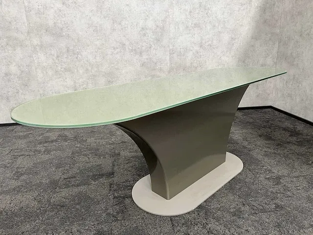 Glass meeting table - barhoogte 270x80 - afbeelding 4 van  12