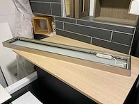 Glasschap 120 cm ledverlichting teo led forma funzione inclusief schakelaar - afbeelding 2 van  6