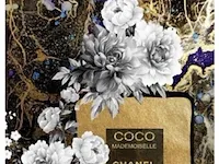 Glasschilderij 80x120 coco mademoiselle wanddecoratie - afbeelding 1 van  3