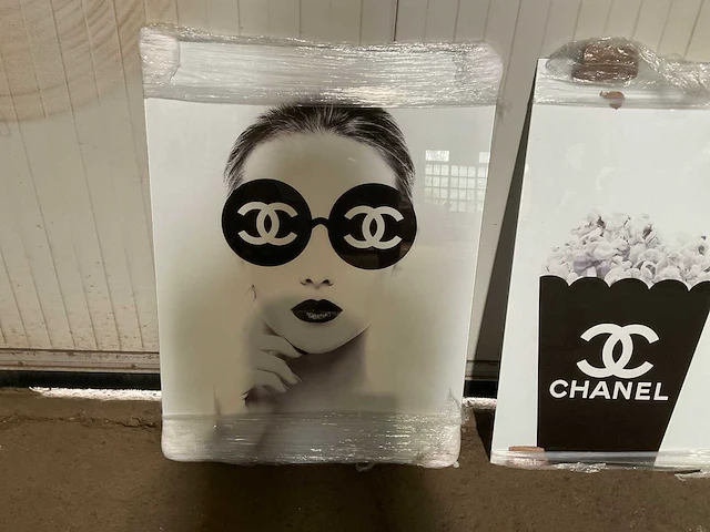 Glasschilderij chanel (2x) - afbeelding 2 van  3