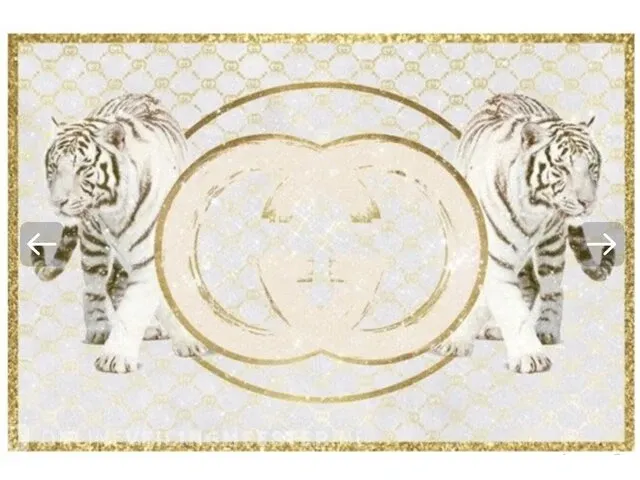 Glasschilderij gucci tiger 120x80 wanddecoratie - afbeelding 1 van  3