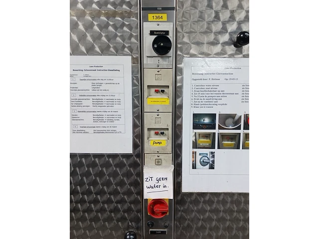 Glaswasmachine met toebehoren buxtrup, vwo1500, bouwjaar 1986 - afbeelding 64 van  66