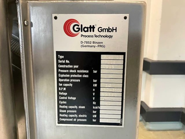 Glatt tr160 02 farmaceutisch, cosmetisch en chemisch - afbeelding 7 van  7