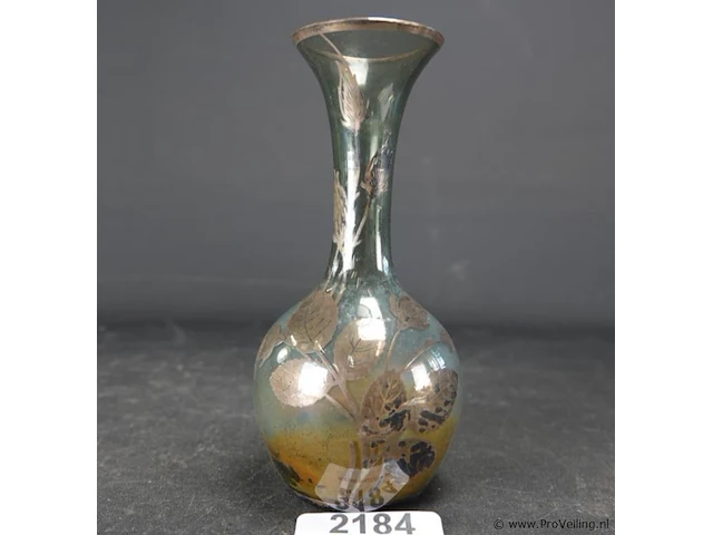 Glazen glas met vergulde versiering - afbeelding 1 van  5