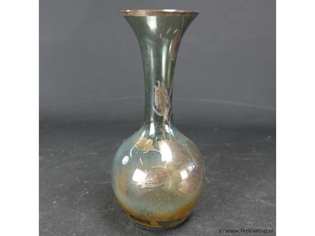 Glazen glas met vergulde versiering - afbeelding 3 van  5