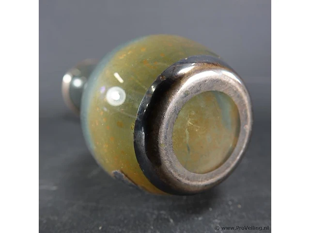 Glazen glas met vergulde versiering - afbeelding 5 van  5