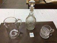 Glazen items 3stuks oa karaf - afbeelding 1 van  3