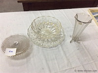 Glazen items 3stuks oa taartplateau - afbeelding 1 van  3