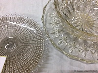 Glazen items 3stuks oa taartplateau - afbeelding 2 van  3