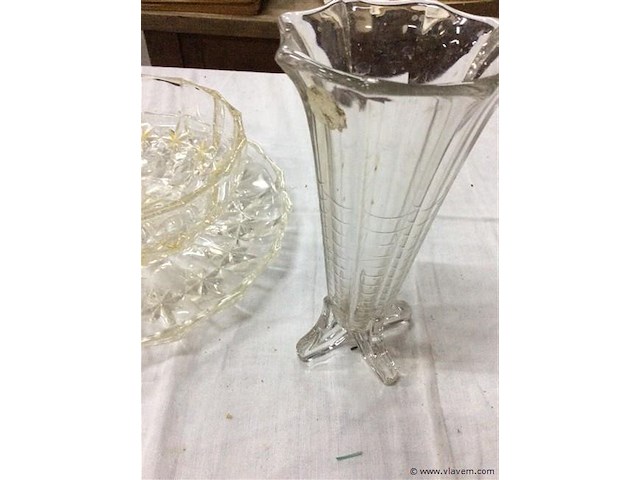 Glazen items 3stuks oa taartplateau - afbeelding 3 van  3