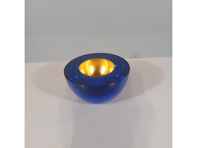 Glazen kunstwerk, elleke van gorsel, de einidge gedachtenstroom, 1999 - afbeelding 1 van  4