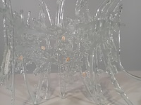 Glazen kunstwerk, f. van den berg, glas en schelpjes, 2000 - afbeelding 3 van  5