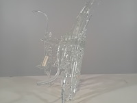 Glazen kunstwerk, f. van den berg, glas en schelpjes, 2000 - afbeelding 4 van  5