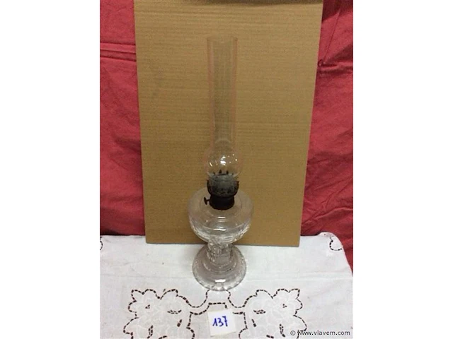 Glazen olielamp - afbeelding 1 van  2