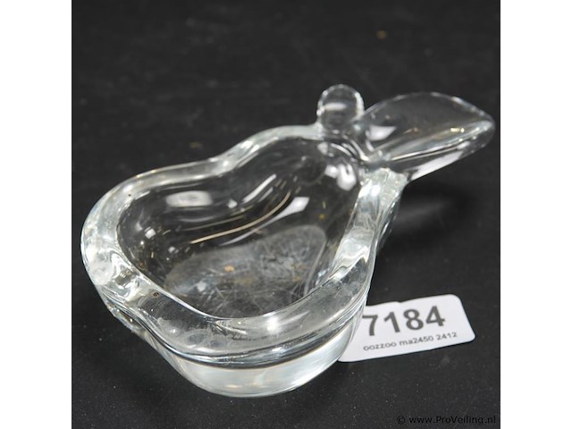 Glazen peer als schaal - afbeelding 1 van  3