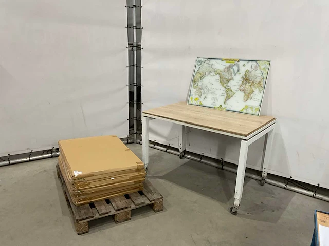 Glazen plaat wereld kaart 60x90 cm (12x) - afbeelding 1 van  5
