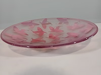 Glazen schaal, olaf stevens, vogelschaal, 2001 - afbeelding 1 van  6