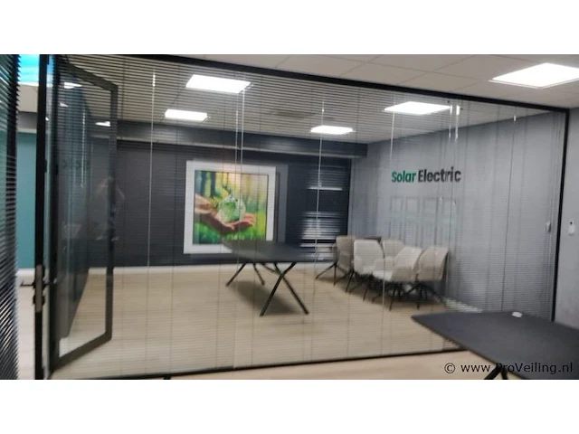 Glazen tussenwand incl. jalouzieen - 517x266cm - afbeelding 4 van  4