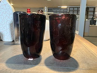 Glazen vaas (2x) - afbeelding 1 van  6