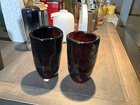 Glazen vaas (2x) - afbeelding 3 van  6