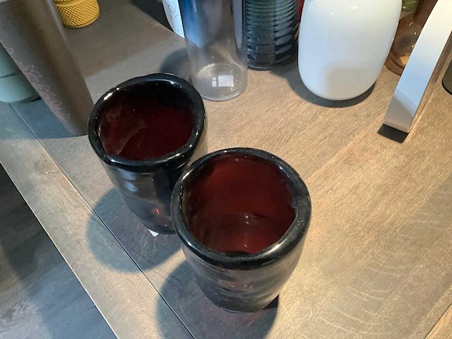 Glazen vaas (2x) - afbeelding 6 van  6
