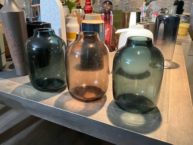 Glazen vaas (3x) - afbeelding 2 van  5