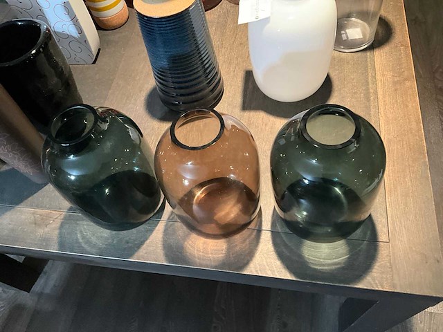 Glazen vaas (3x) - afbeelding 5 van  5