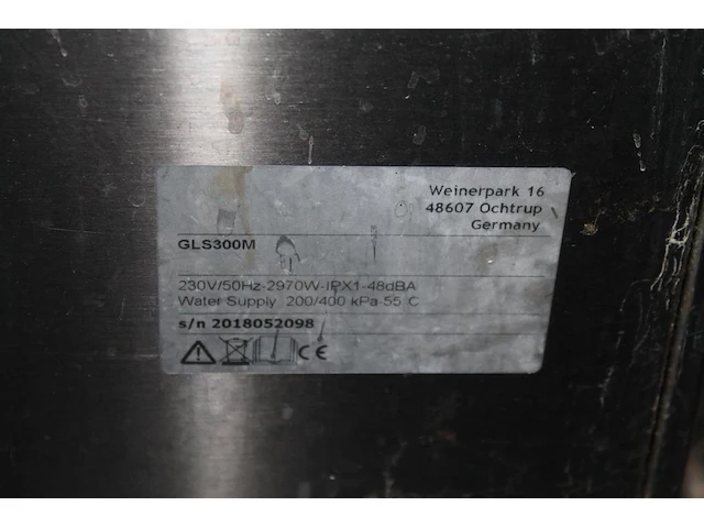 Glazenspoelmachine gls300m. afmeting 47 x 50 x 70 cm. - afbeelding 2 van  3