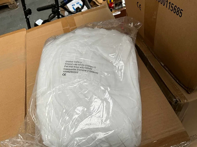 Global safety haarnet met voorklep (6x) - afbeelding 4 van  8