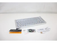 Glorious gaming gmmk pro 75% barebones (frame only) modulair mechanisch gaming toetsenbord,rgb, volledig aanpasbaar qwerty wit - afbeelding 5 van  6