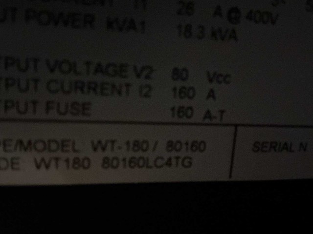 Gm electric - 80v 160a wt180 - acculaders - afbeelding 3 van  3
