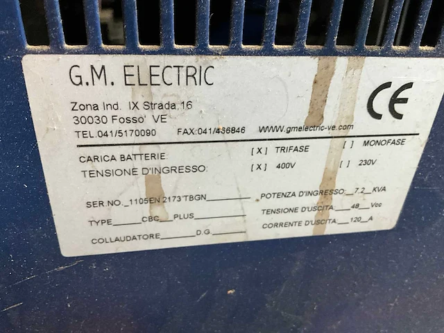 Gm electric acculader 48v - afbeelding 4 van  4