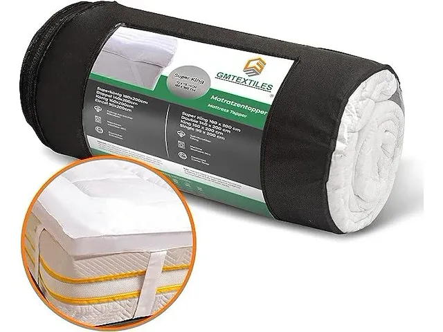 Gmtextiles microvezel topper 180x200cm - afbeelding 2 van  5