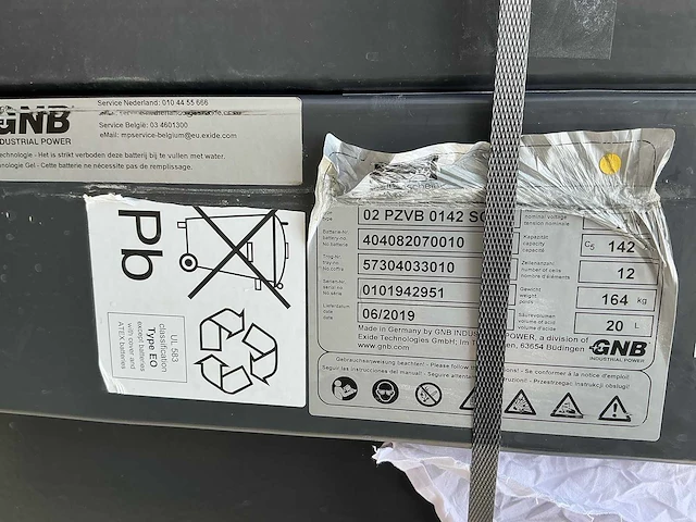 Gnb - 24v 142ah - acculaders - 2019 - afbeelding 3 van  3
