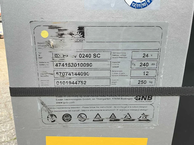 Gnb - 24v 240ah - acculaders - 2019 - afbeelding 3 van  3