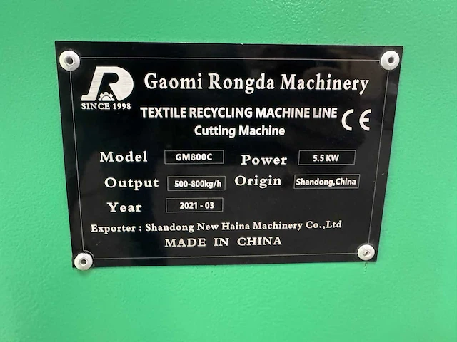 Goami rongda - 2021 - gm800c - snijmachine - afbeelding 9 van  16