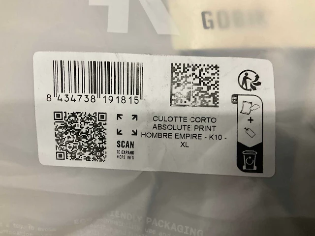 Gobik absolute print empire fietsbroek maat xl - afbeelding 2 van  2