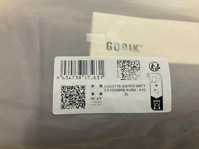 Gobik corto matt aura 2.0 heren wielerbroek maat xl - afbeelding 3 van  3