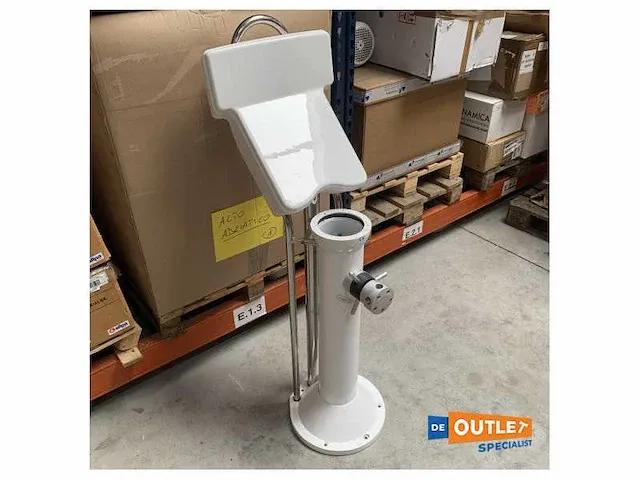 Goiot model 220 complete sailboat steering pedestal kit white - afbeelding 1 van  5