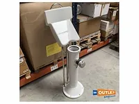 Goiot model 220 complete sailboat steering pedestal kit white - afbeelding 1 van  5
