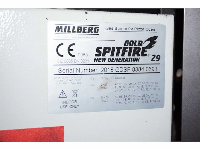 Gold spitfire - pizza-oven - afbeelding 10 van  10