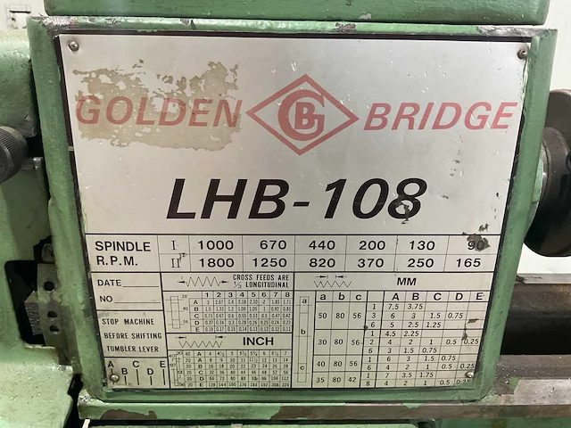 Golden bridge - lhb-108 - draaibank - afbeelding 6 van  10