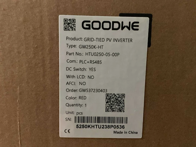 Goodwe - gw250k-ht - omvormer (10x) - afbeelding 3 van  3