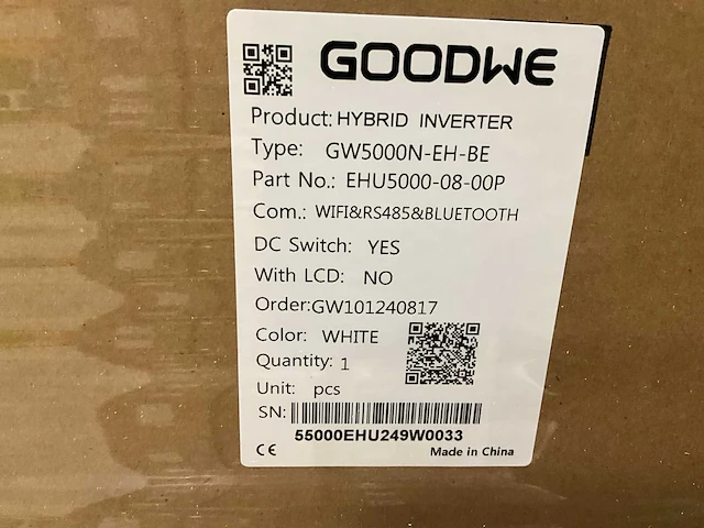 Goodwe - gw5000n-eh-be - inverter (12x) - afbeelding 3 van  3