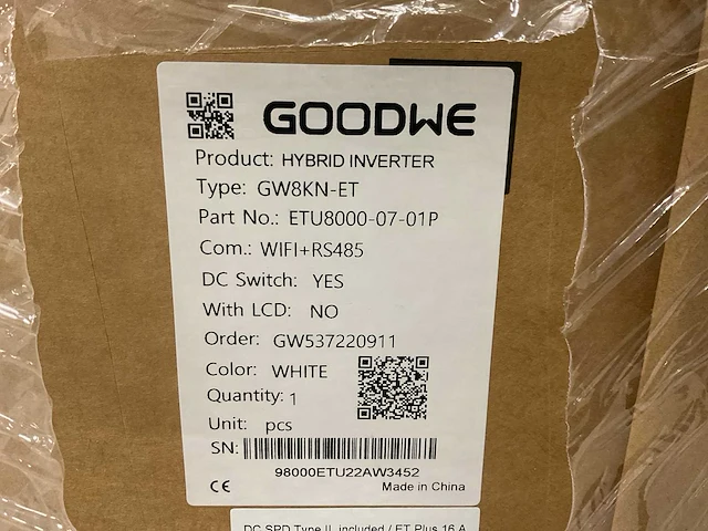 Goodwe - gw8kn-et plus 16a - omvormer (60x) - afbeelding 3 van  3