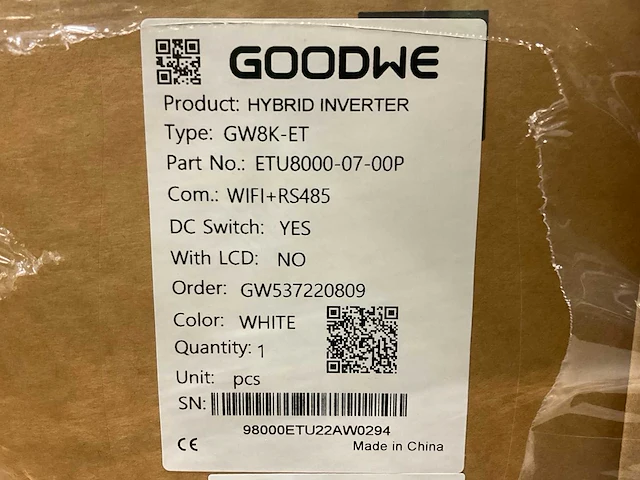 Goodwe - outlet gwk8k-et plus 12,5a - omvormer (60x) - afbeelding 3 van  3