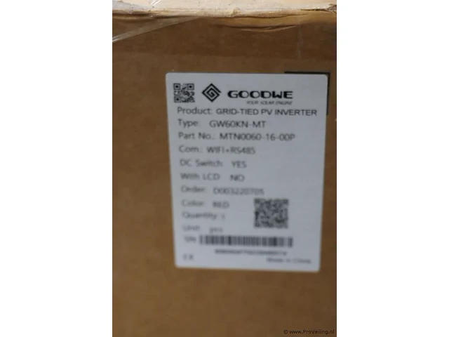 Goodwe grid-tied pv-inverter | type gw60kn-mt | nieuw in doos - afbeelding 5 van  5